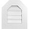 Ekena Millwork Octagonal Top Surface Mount PVC Gable Vent: Functional, w/ 3-1/2"W x 1"P Standard Frame, 16"W x 18"H GVPOT16X1801SF - alternate 1